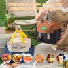 Insulated Lunch Bag with Foil Layer - Double Side Pockets,