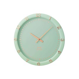 BRUNO BCW040-BGR Clock, Wall Hanging, Pastel, Stylish, Housewarming, Present, Popular, Blue Green, Bruno, Pastel Wall Clock,