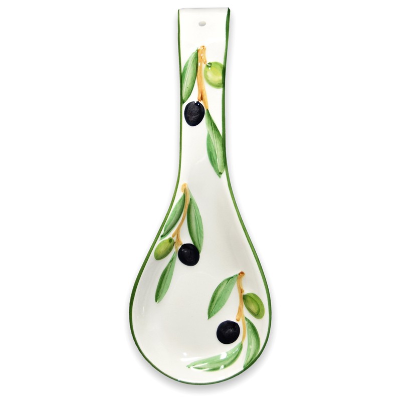 Lashuma Handmade Spoon Rest Italian Ceramic Cooking Spoon Rest Relief