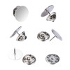 Canomo 50 Pairs Butterfly Pin Backs with 15mm Tie Tacks