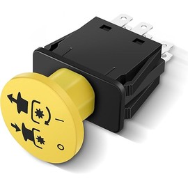 PTO Switch Lawn Mower Clutches 10 Amp Upgrade Blade Clutch Switch Parts Compatible with Bad Boy Mowers ZT Elite MZ & ZT Rebel Rogue Renegade Outlaw Pup Lightning AOS Extreme Series(Yellow)