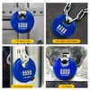 DELSWIN 4 Digit Combination Lock, Outdoor Combination Disc Padlock with