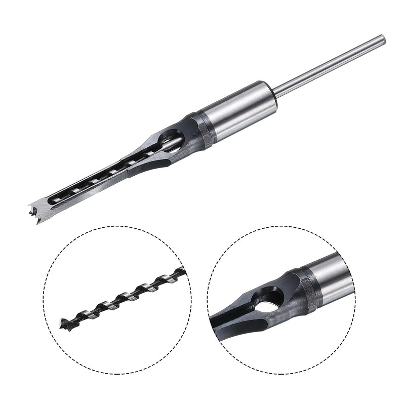 sourcing map Square Hole Drill Bit 8mm(5/16") High Speed Steel