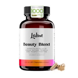 Beauty Blend Orgánico | 5 Hongos Adaptógenos: Chaga + Kings Trumpet + Maitake + Tremella + Shiitake | Apoya el Bienestar de la Piel, Cabello y Vitalid