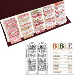 Zephyraxis 3PCS Bible Tabs with Bible Study Sticker Tracker for Women, Bible Verse Reading Plan for Scripture Study Set, Easy Navigation and Quick Reference
