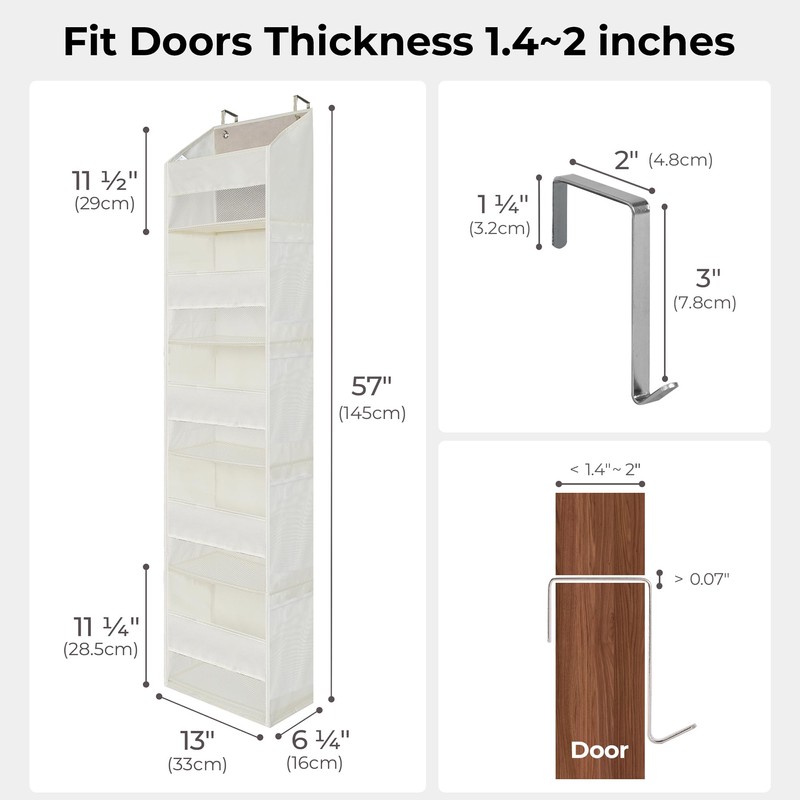 GRANNY SAYS Over The Door Organizer, 5-Shelf Behind The Door
