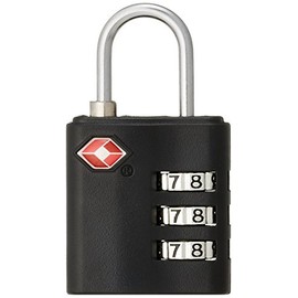 Concise 299714 TSA 3-Digit Dial Lock, 2.2 inches (5.5 cm), 0.07 lb (0.031 kg), Black