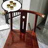 FarBoat 4pcs 1-inch Mini Gold Furniture Leg Bottom Cover Brass