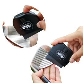 ADAK 2-in-1 Golf Club Cleaner & Groove Sharpener | Increase Backspin & Shot Accuracy | Diamond-Fused Elastomer Cleaning Tool | Perfect Golf Gift