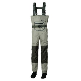 8 Fans Fly Fishing Waders Breathable Waterproof Stocking Foot Chest Waders for Men and Women Medium