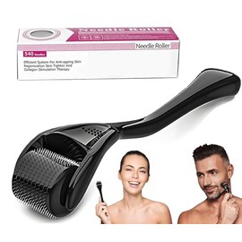 Dermaroller 0.25 mm Rodillo,Ilumina el Tono de la Piel, Promueve el Crecimiento de la Barba y el Cabello, Reduce las Arrugas y Cicatrices-Rodillo Faci