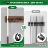 WHEARTED Wall Mount Pool Stick Holder, Billiards Pool Cue Rack