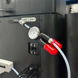 5-in-1 PTFE Adapter for Bambu Lab P1P / P1S / X1 / X1C / X1E 3D Printer, 5-in-1 AMS Tubing Connectors with Embedded Hygrometer, Filament Feeding Transport Tube 3D Printer Parts