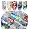 Minejin Nail Art Diy Sticker Tip 3D Marble Pattern Design