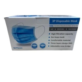 40 Box (2000pcs) Blue 3-Ply Disposable Face Masks This Item Is Expired  Oct 2023
