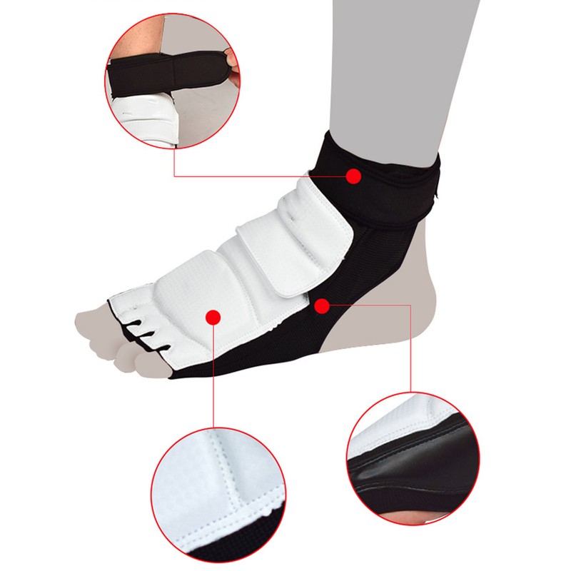 1 Pair Taekwondo Foot Protector Breathable Comfortable Slip Resistant Karate