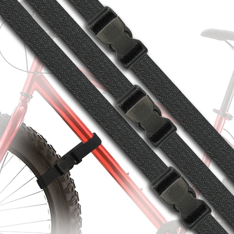 Woyeainy 3 Pack Adjustable with Buckles Bike Rack Straps Bicycle