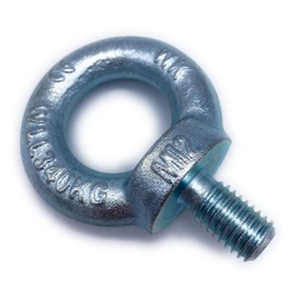 C15 – M12 Galvanised Eye Bolts – Load Capacity 340 kg – Pack of 5 – [Choice of Sizes] Crane Eye Lashing Eye Bolt Eye Bolt Eye Bolt Ring Bolt Similar to DIN 580 (M12)