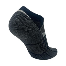 Zensah Calcetines de lana para correr, lana merino acolchada suave, absorbe la humedad, antiampollas, calcetines atléticos, calcetines de senderismo