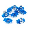 AOIGU 1/4"-20 Nylon Strut Channel Cone Nuts - 50PCS, Galvanized