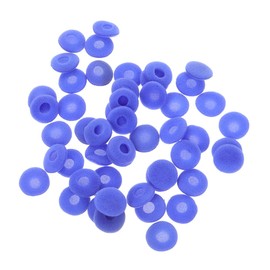 SHOWERORO 100pcs Earphone Cushions Soft Sponge Earbud Tips Covers for Flat Headphones Blue Comfortable Fit Noise Isolation