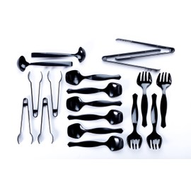 Transitions2earth Biodegradable EcoPure Economy Serving Utensils Combo Pack - 18 Count - Earth-Friendly, BPA-Free, Heavy Duty, Heat Resistant, Recyclable Utensils
