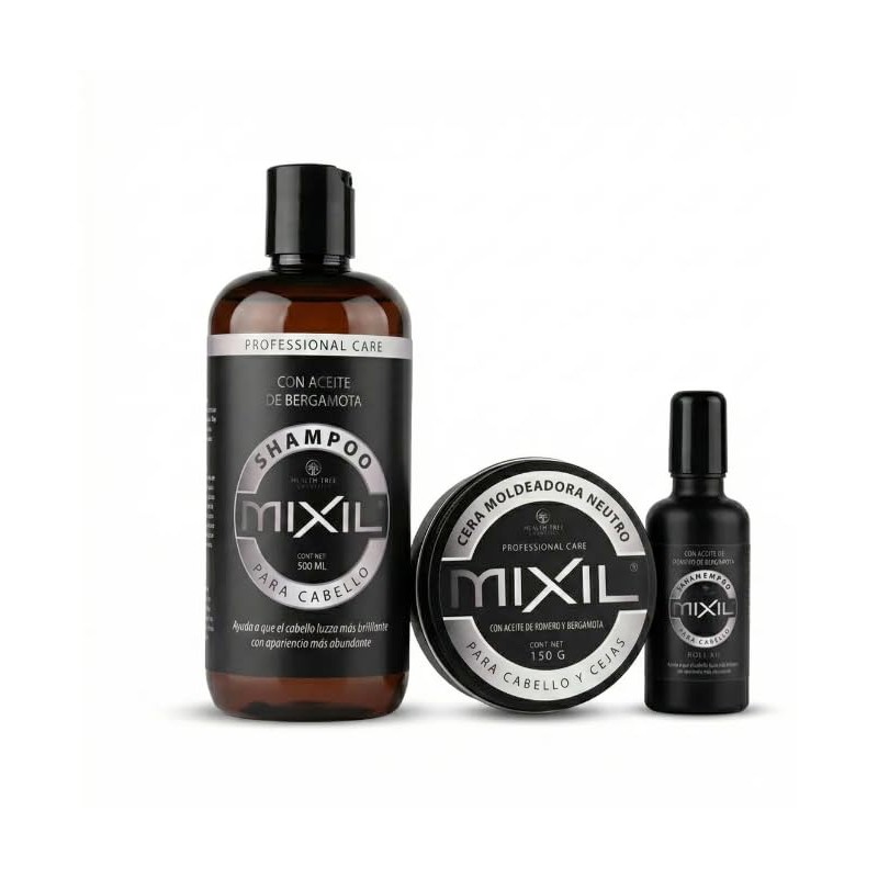 Mixil Kit | Shampoo Bergamota + Cera + Serum |