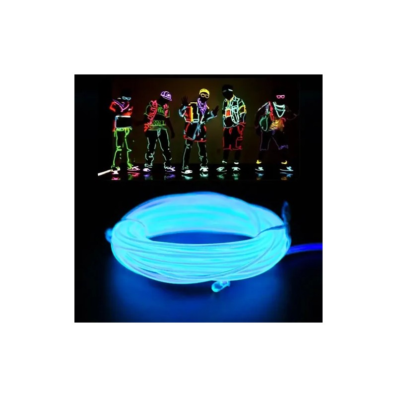 Tira Led Automotriz Color Azul 5 Metros Ambientacion