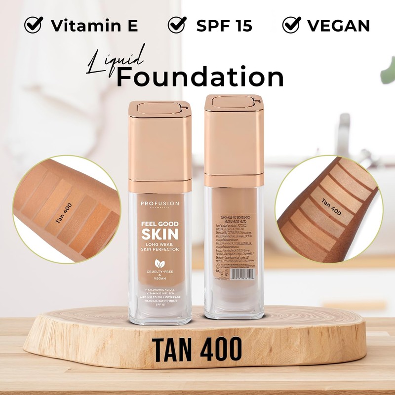 Profusion Cosmetics Feel Good Skin Foundation - 400 Tan