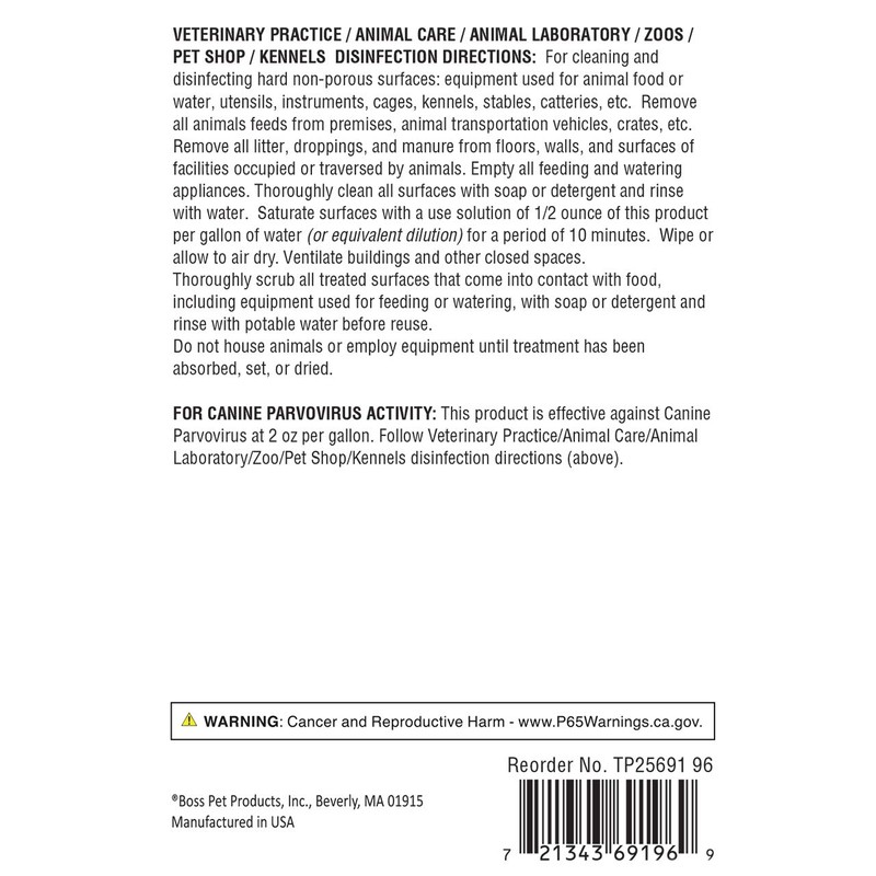 256 Pet Disinfectant Color: Wintergreen 128 fl oz