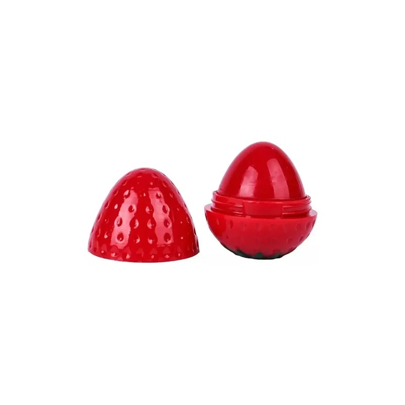 Caja De 24 Bálsamos Para Labios Hidratante Forma De Fresa