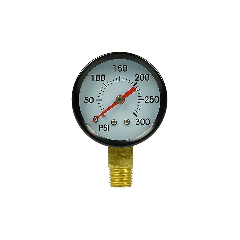 Rolair 300 PSI Air Compressor Gauge GA250300GC Side Mount Replacement