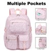 Girls Backpack for School, Teens Large Capacity Cute Lightweight Polyester