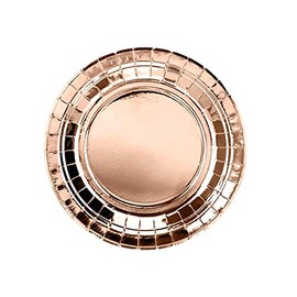 Luck and Luck Themed Party Wedding Paper Plates, Rose Gold, 18 cm, Pack of 6 Article number: :TPP35-019R