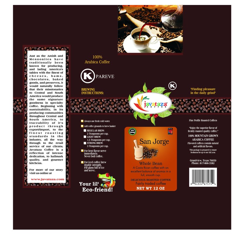 Breakfast Blend Whole Bean Coffee 12 oz. - Fairly Traded,