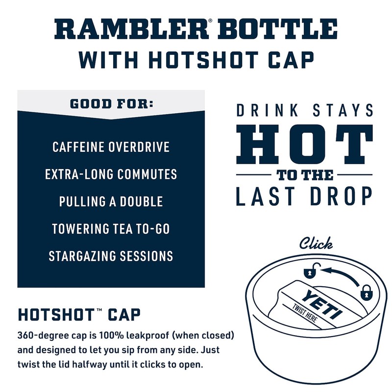YETI Rambler 12 oz Bottle, Stainless Steel, Vacuum Insulated, with