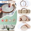 Burbell 15 Pcs 8 Inch Round Embroidery Hoops Circle Rubber