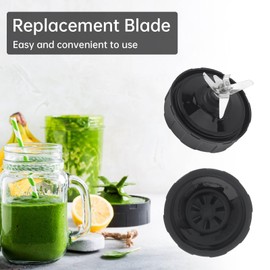 Blender Blade Replacement, 7 Fins Stainless Steel Blender Blade with Hook and Brush, Compatible with Ninja BN401 BN751 BN801 BL480-30, Ninja Blender Replacement Parts Convenient Extractor Blade