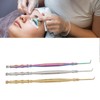 3pcs Stainless Steel Eyelash Lift Brushes Double Ended Lash Separator