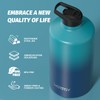 1 Gallon Water Bottle Insulated(Cold for 48 Hrs),BPA Free&Leak Proof,128oz