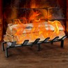 WILLOW WEAVE 13" Fireplace Grate with Ember Retainer, Wood Stove