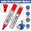 Fuutreo 16 Pcs Jumbo Size Permanent Markers Bulk Large Chisel