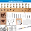 Handskit Pyrography Iron 42-Piece Set Soldering Iron, Burning Iron with