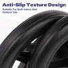 4PCS Rubber Wheel Replacement, 6 Inch Wheelchair Wheels for Walkers,Rubber
