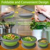 RMAMSCOV Camping Bowl, 1 PCS Food Grade Silicone Collapsible Bowl