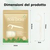 75 Filo Interdentale alla Menta per la Cura dei Denti,