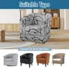 FUANGUI 2 Piece Club Chair Slipcover Stretch Barrel Chair Covers
