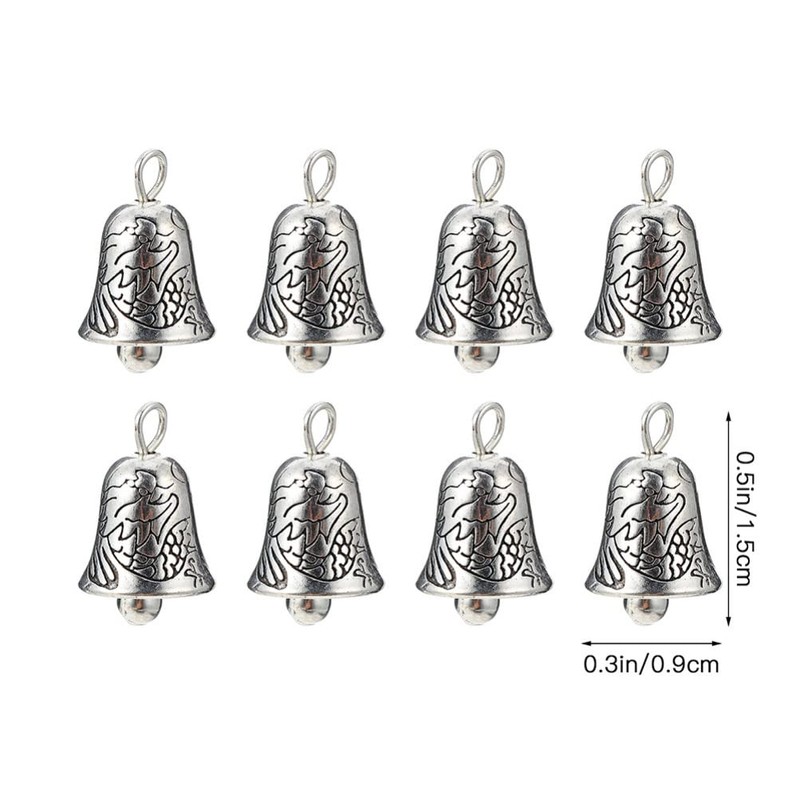 Sewroro Vintage Tin Bells Tibetan Silver Bells Antique Bell Pendants