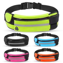 Women's Running Fanny Pack - Slim, Sporty Waist Belt Bag with Phone Holder, Ideal for Runners - Comfortable and Stylish Running Belt for Men and Women, Pink, Medium, Fanny Pack