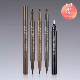 Killbrow 킬브로우 듀얼 타투펜 기획세트 [타투펜+리무버펜 구성] [1.001 내추럴브라운] Killbrow Dual Tattoo Pen Special Set [Tattoo Pen + Remover Pen Included] [1.001 Natural Brown]